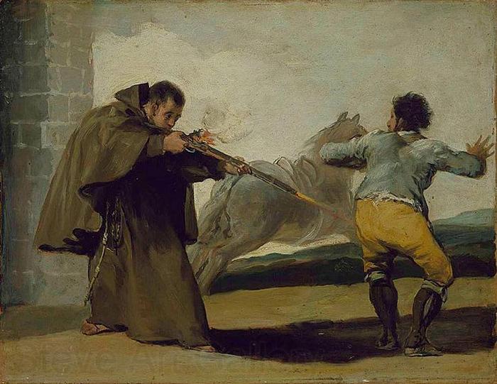 Francisco de Goya Friar Pedro Shoots El Maragato as His Horse Runs Off